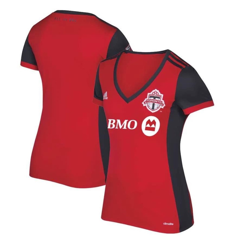 BRAND NEW women adidas toronto fc tfc soccer team blank jersey size L & XL